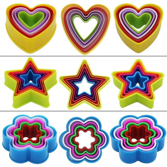 32 PCS Cookie Cutter Set, Biscuit Cutter Set, Multi-size Sandwich Fondant Cake F - Picture 5 of 8